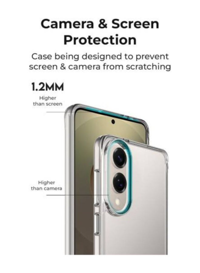 CHAPPELINE Samsung Galaxy S25 Edge Clear Case Transparent Shockproof Anti Yellow Slim Soft TPU Protective Cover Crystal Clear Phone Case - Image 3